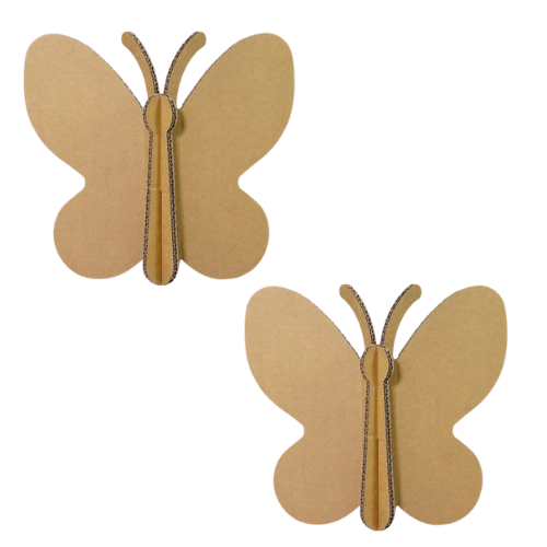 Schmetterlinge aus Karton (2er-Set)