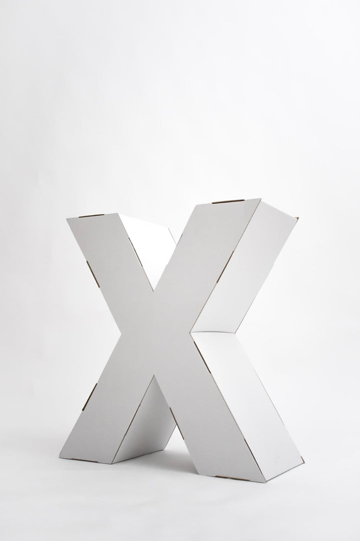Kartonnen xxl letters en cijfers