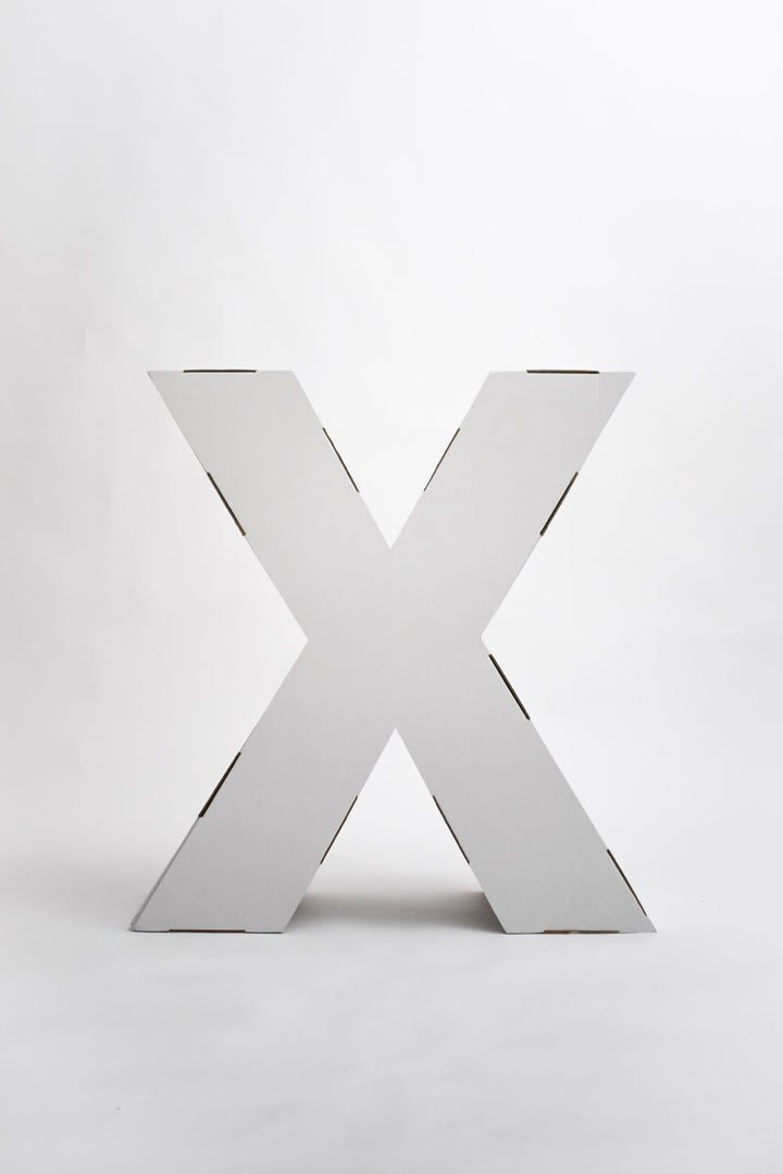 Kartonnen xxl letters en cijfers
