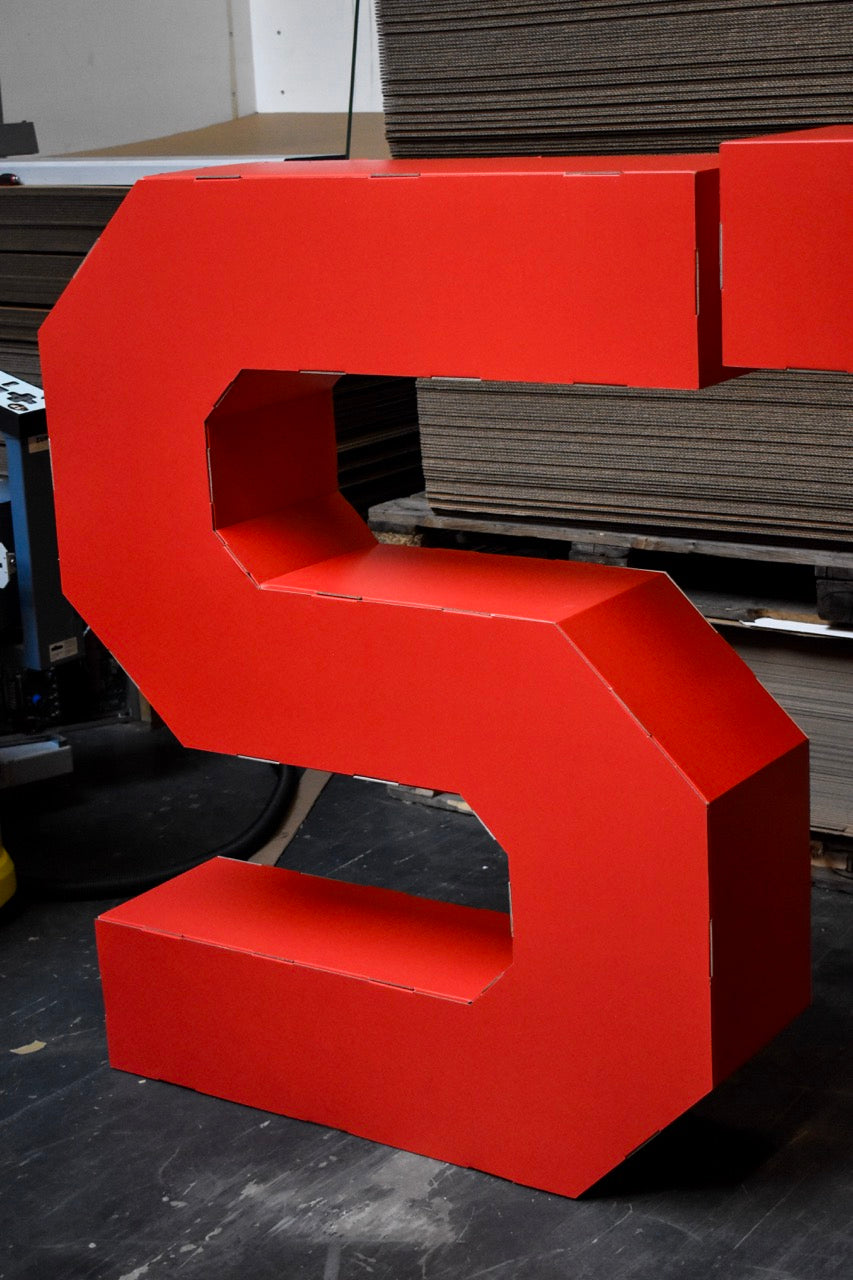 Cardboard XXL letters and numbers