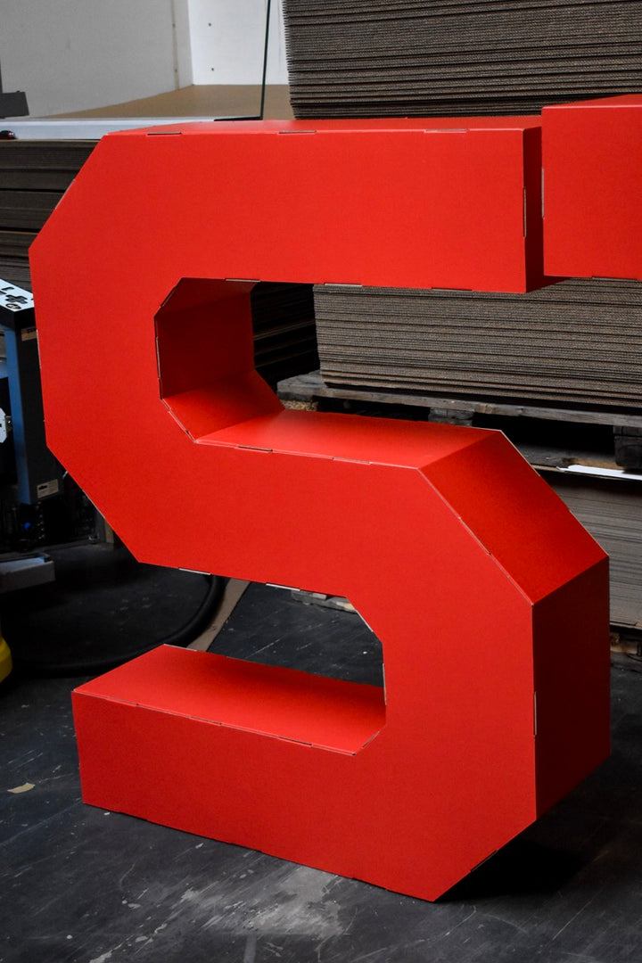 Cardboard XXL letters and numbers