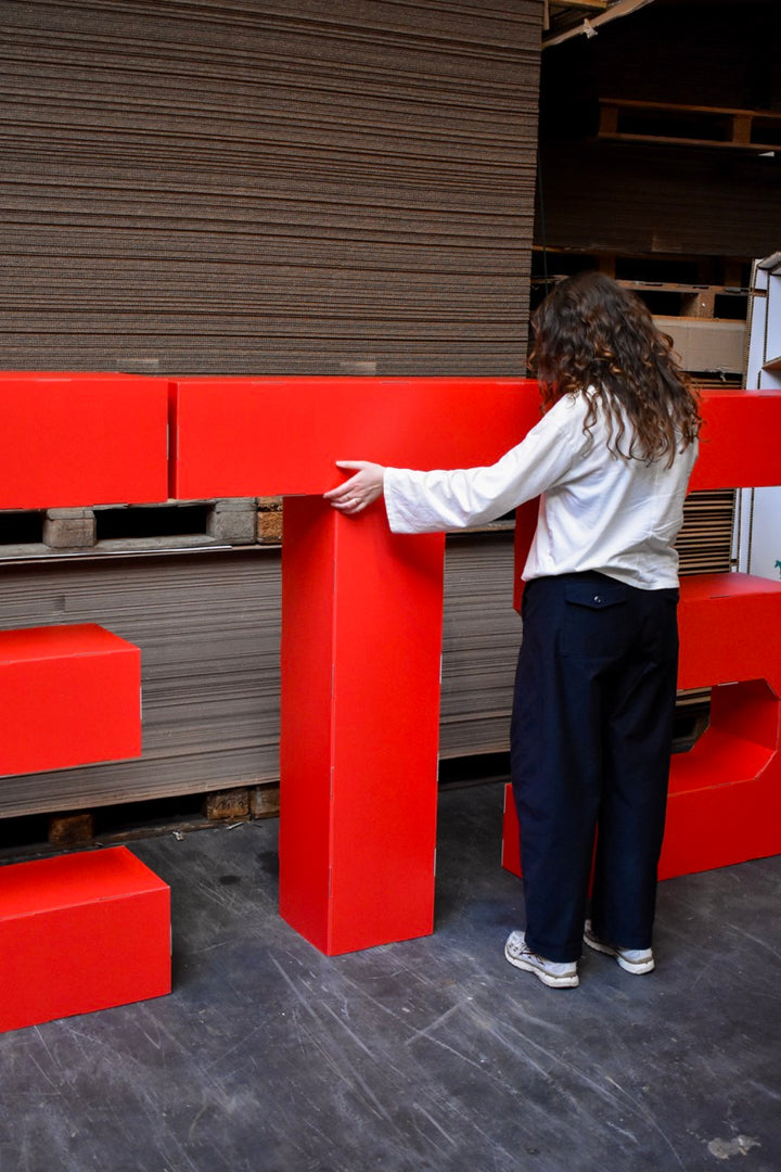 Cardboard XXL letters and numbers