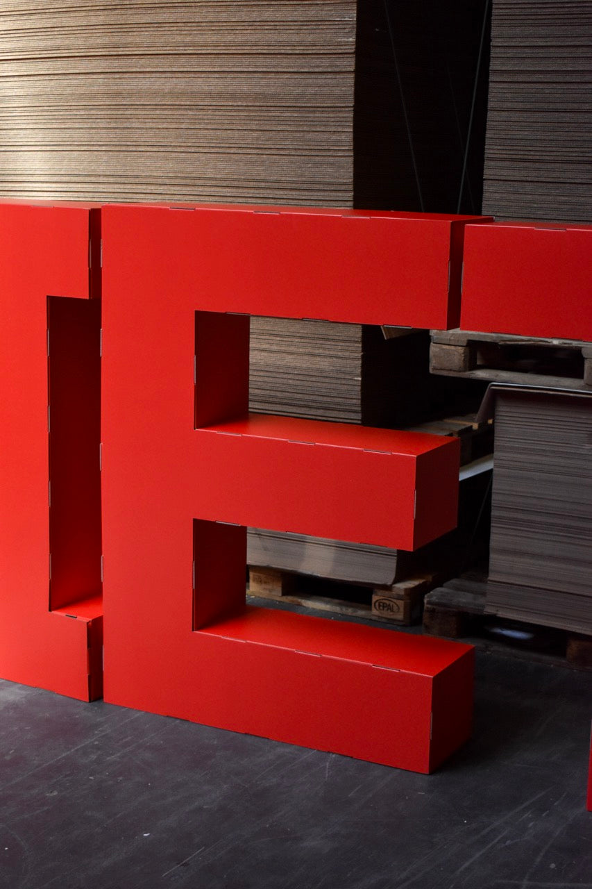 Cardboard XXL letters and numbers