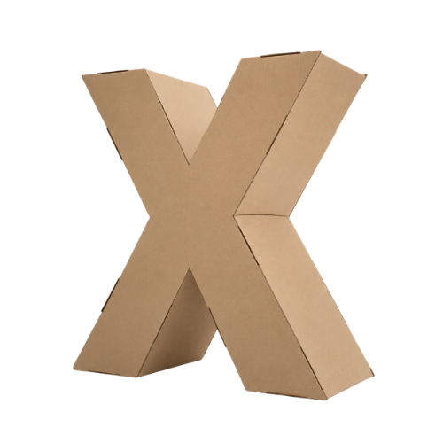 Kartonnen xxl letters en cijfers