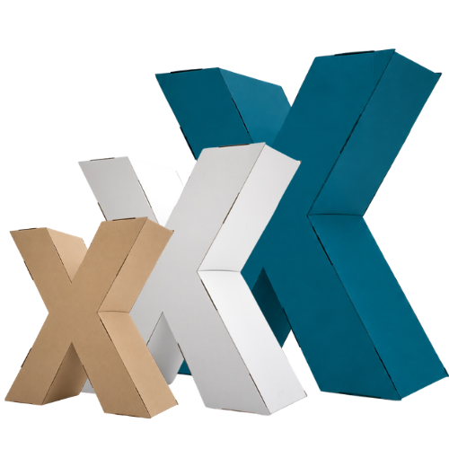 Kartonnen xxl letters en cijfers