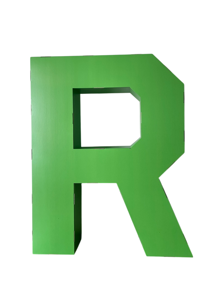 Kartonnen xxl letters en cijfers