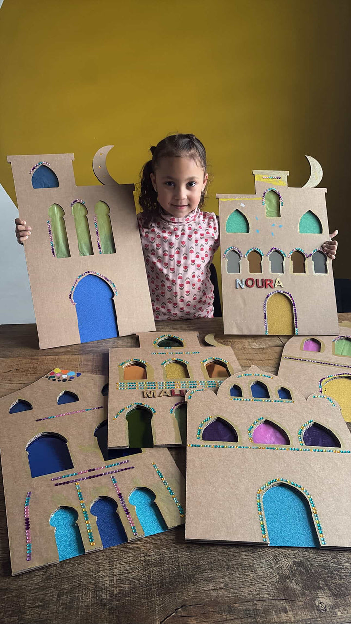 Cardboard Arabic window decoration