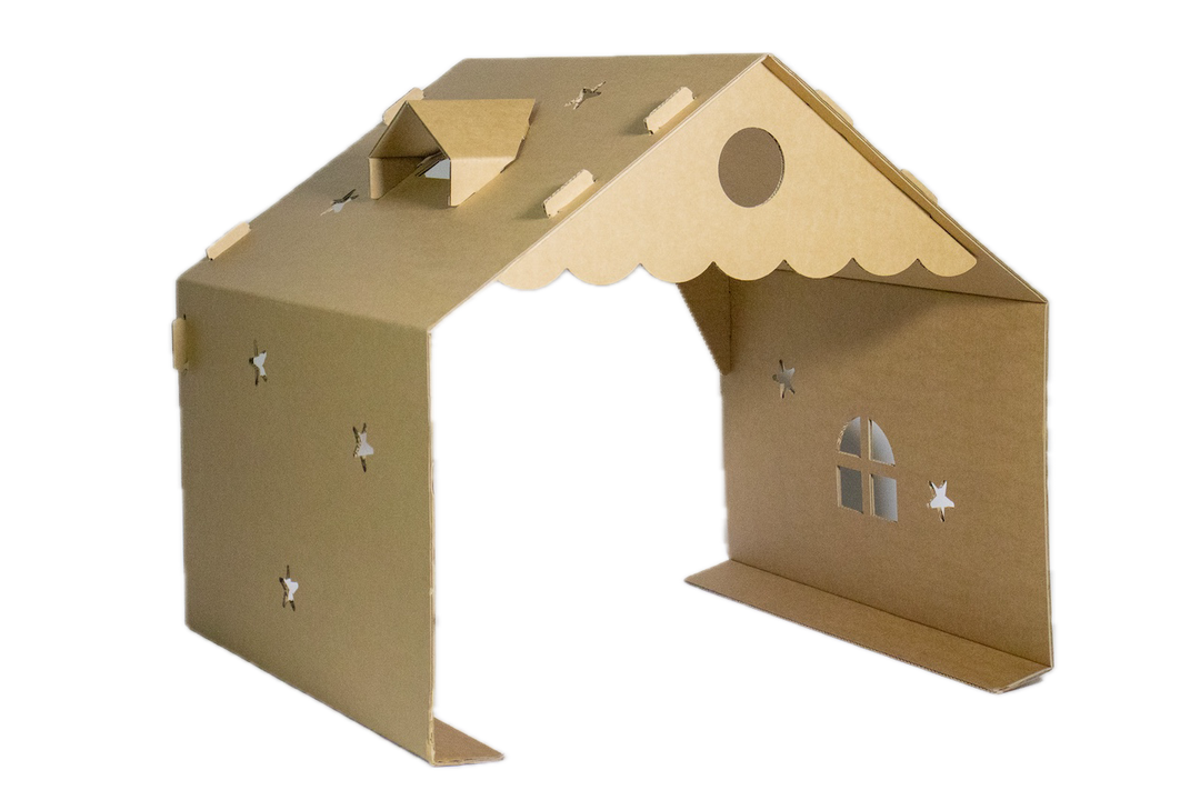 Kartonnen kinderbed huis