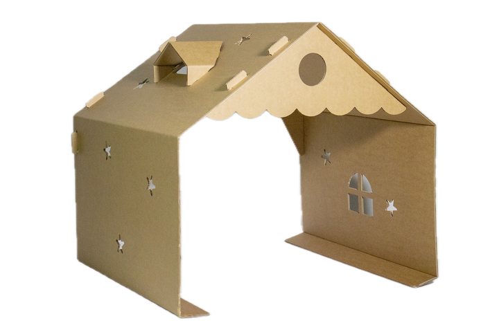 Kartonnen kinderbed huis
