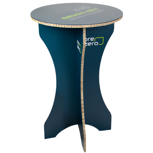Cardboard printed standing table