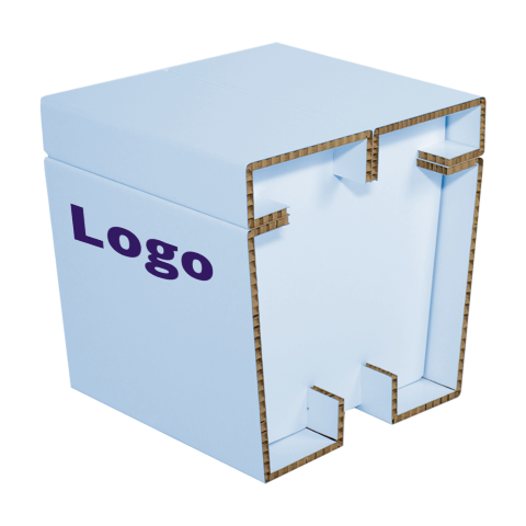 Cardboard printed stool