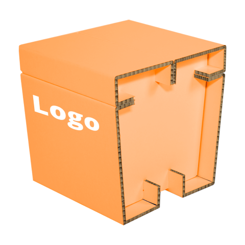 Cardboard printed stool