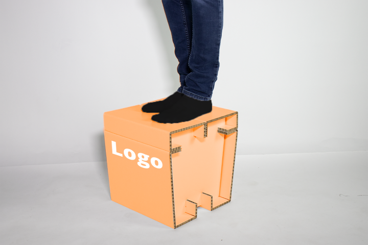 Cardboard printed stool