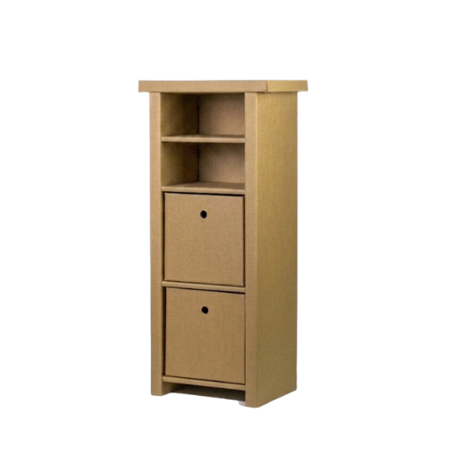 Kartonnen boekenkast laag