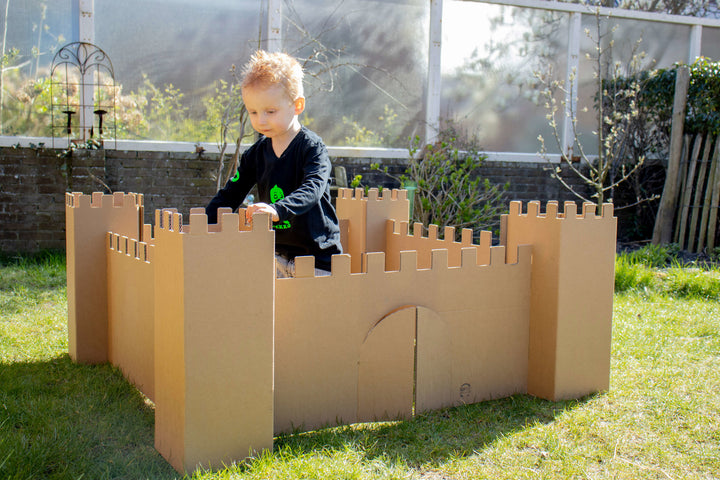Cardboard play castle