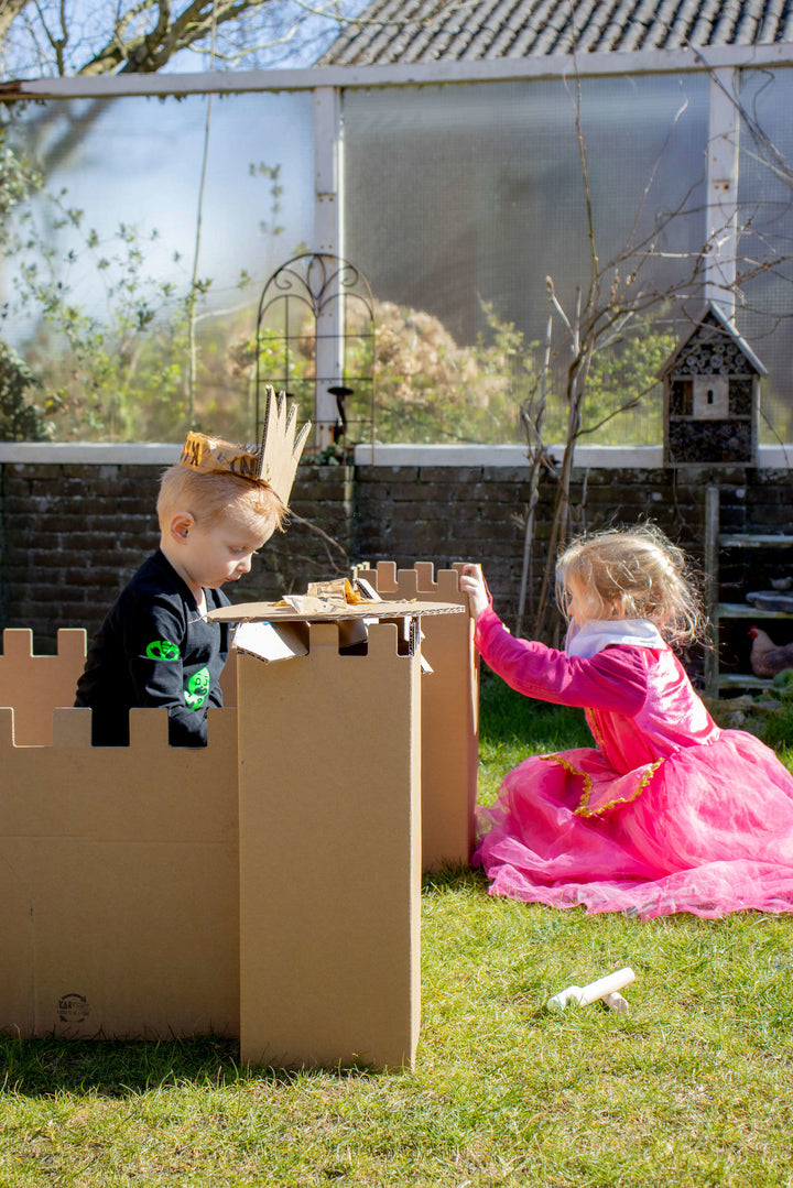 Cardboard play castle