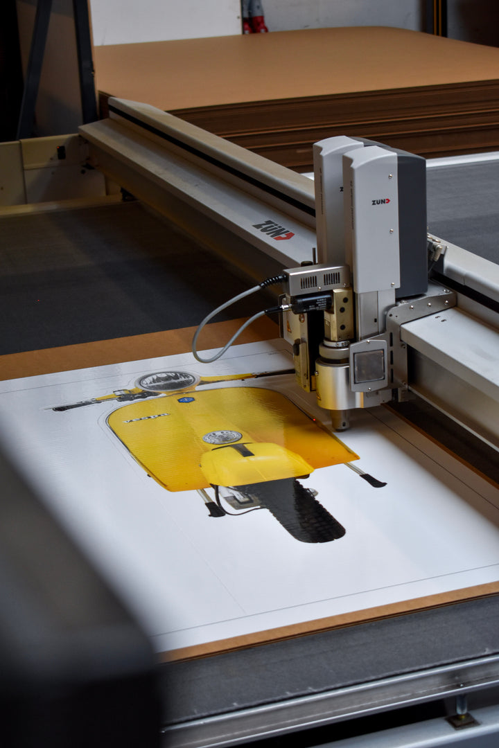 Kartonnen cutout met sticker - Kies je eigen ontwerp
