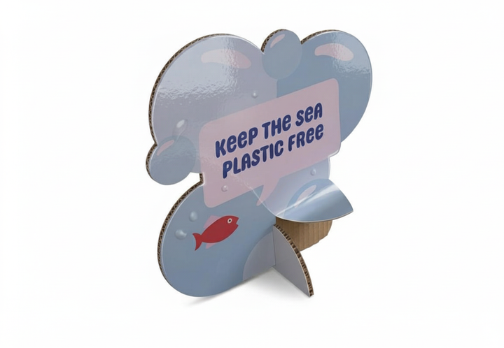 Kartonnen cutout met sticker - Kies je eigen ontwerp