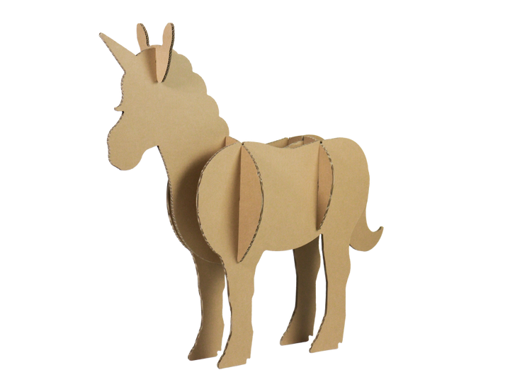Cardboard unicorn