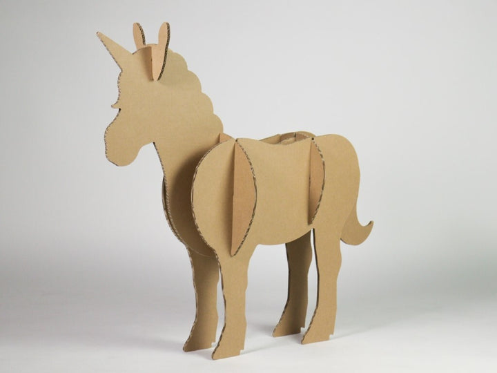Cardboard unicorn