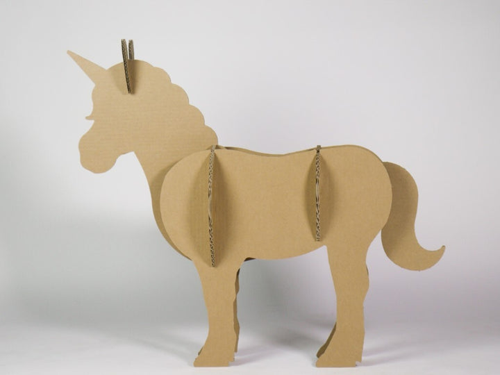 Cardboard unicorn