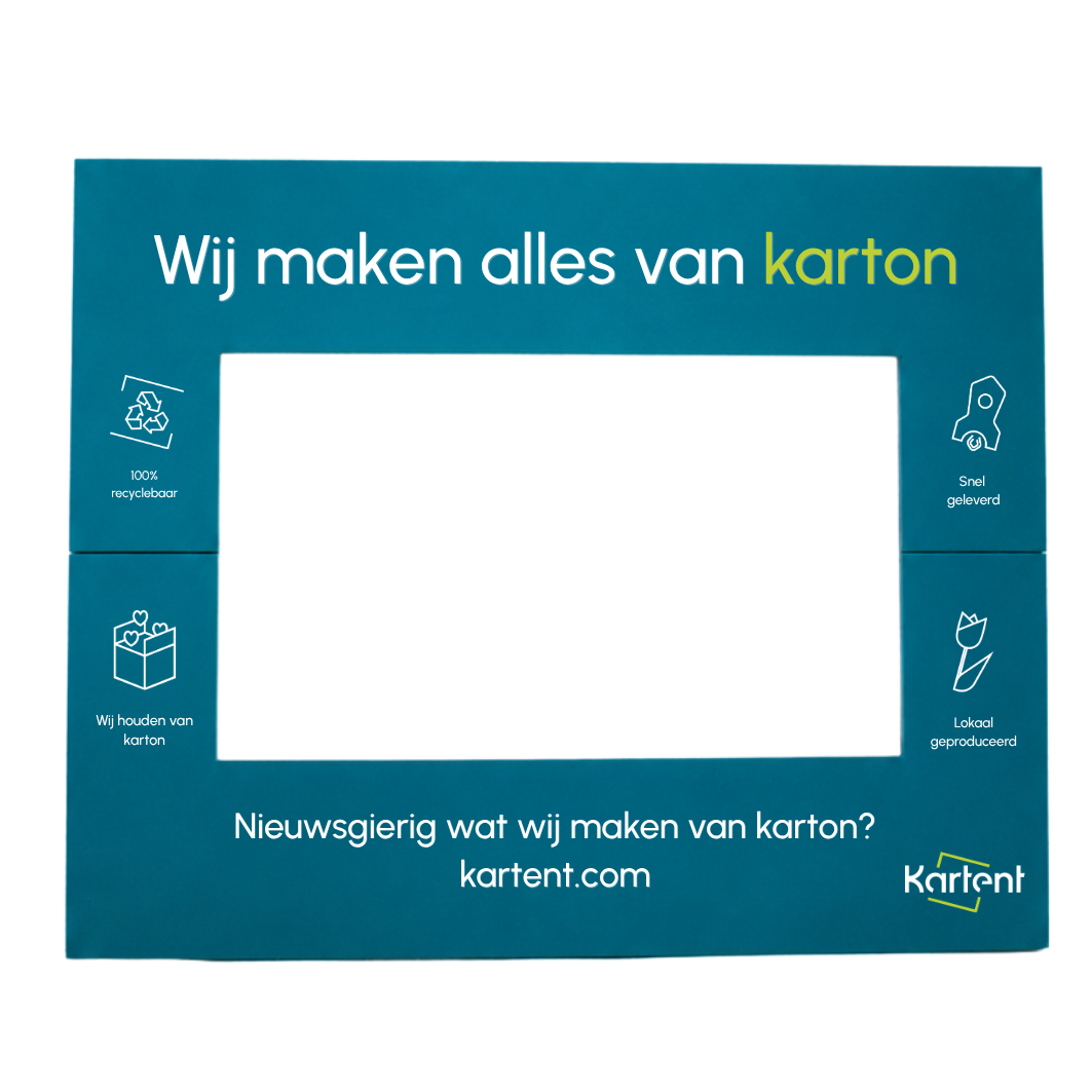 Kartonnen bedrukt fotoframe