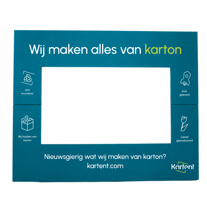 Kartonnen bedrukt fotoframe