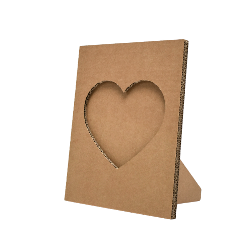 Kartonnen hart fotolijstje