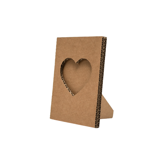 Kartonnen hart fotolijstje