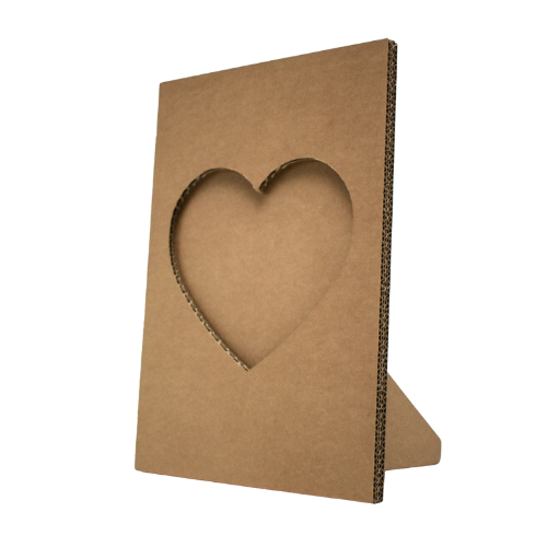 Kartonnen hart fotolijstje