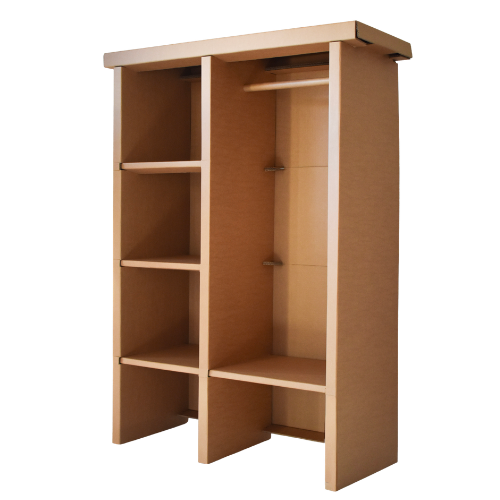 Kleiderschrank aus Karton