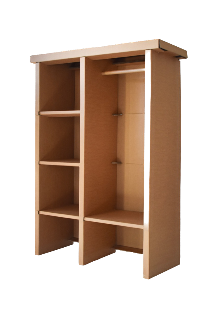 Kartonnen garderobe kast