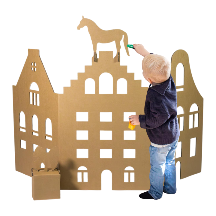 Kanalhaus spielwand aus Pappe