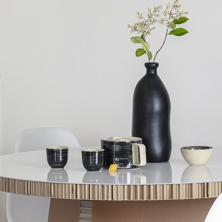 Kartonnen ronde tafel honingraat
