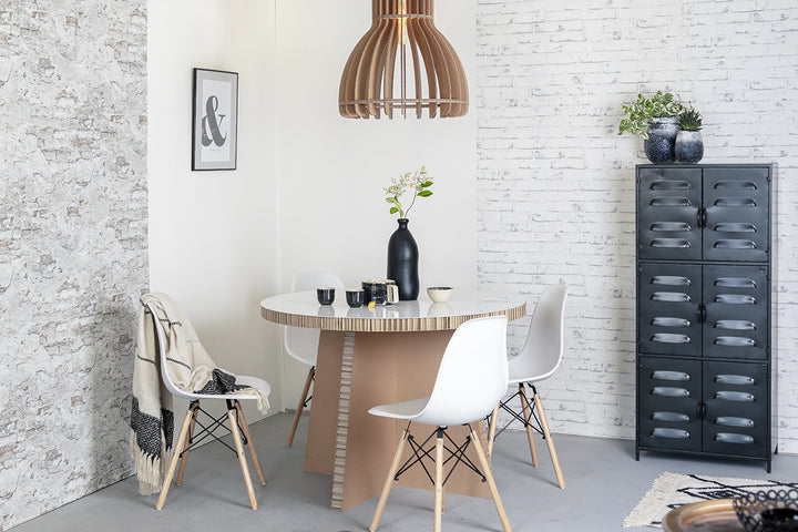 Kartonnen ronde tafel honingraat
