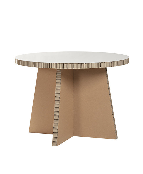 Kartonnen ronde tafel honingraat