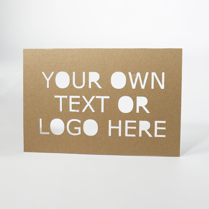 Custom cardboard template