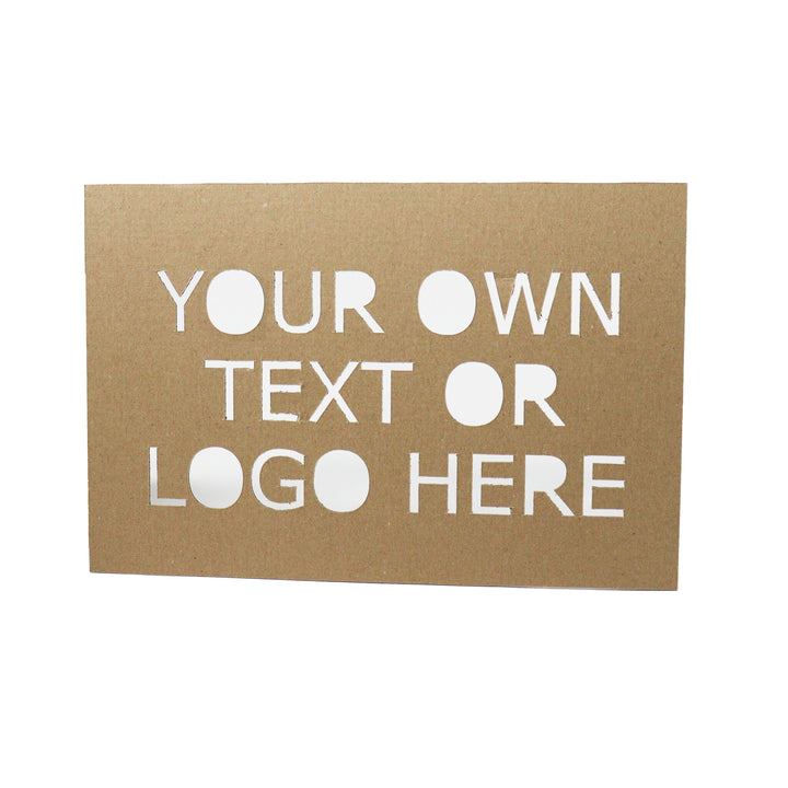 Custom cardboard template