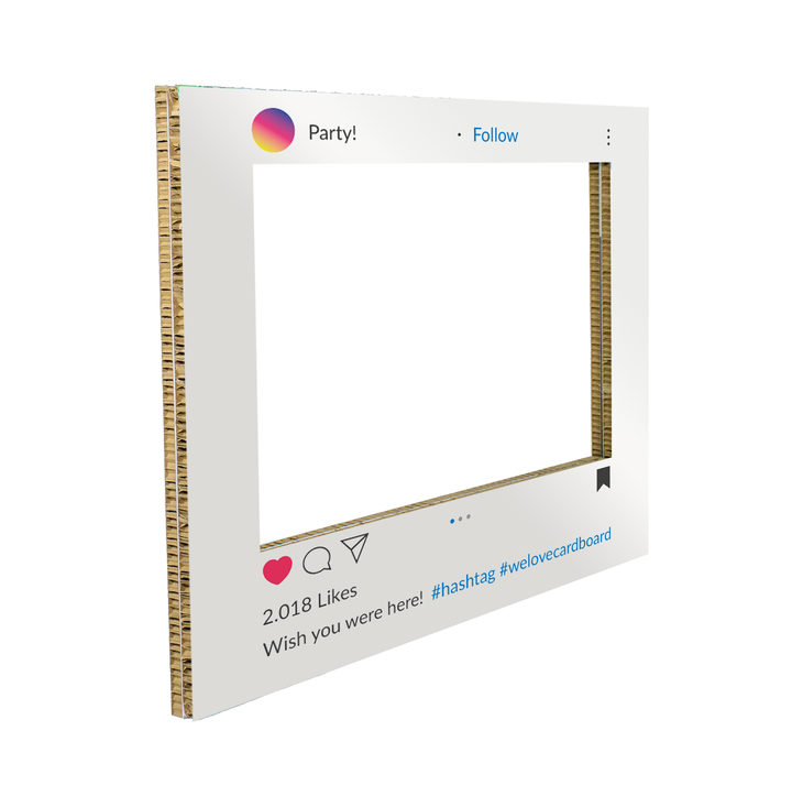 Kartonnen bedrukt fotoframe