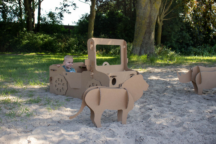 Cardboard lion