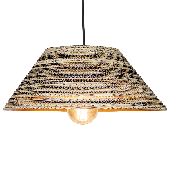 Kartonnen liempde lamp