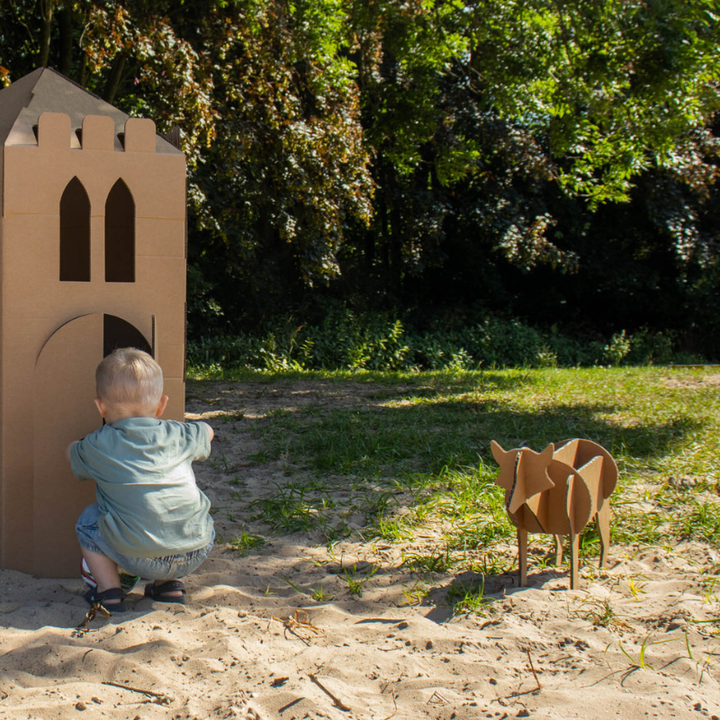 Cardboard fox