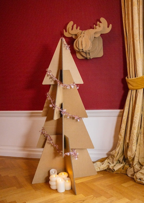 Cardboard wish Christmas tree