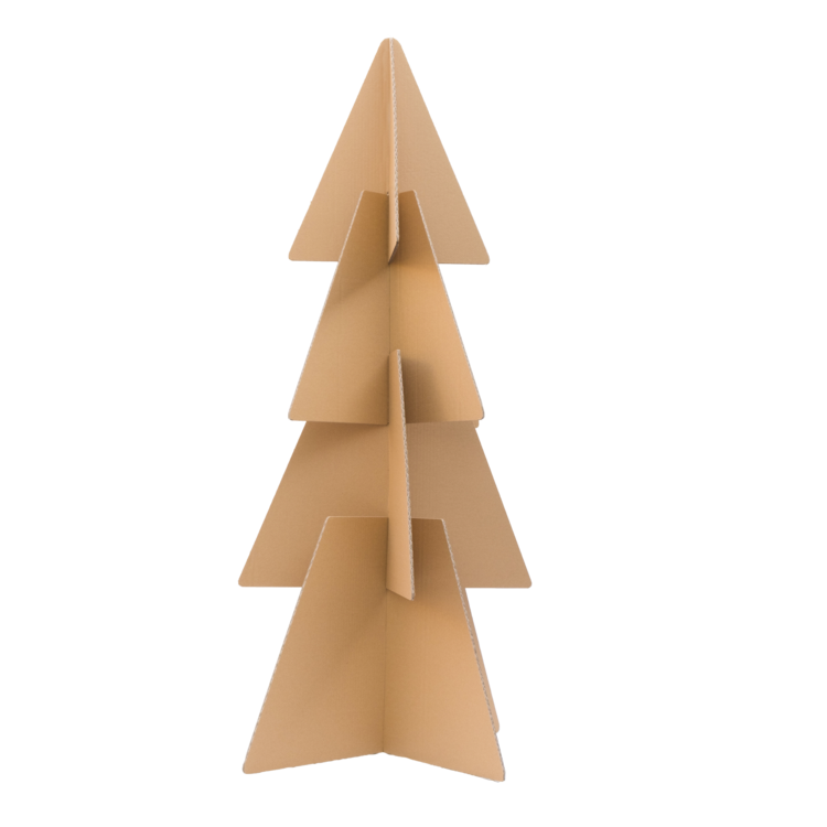 Cardboard wish Christmas tree