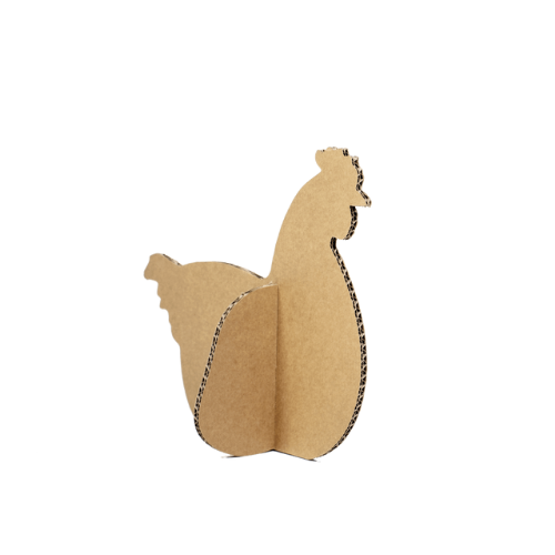 Hähnchen aus Pappe