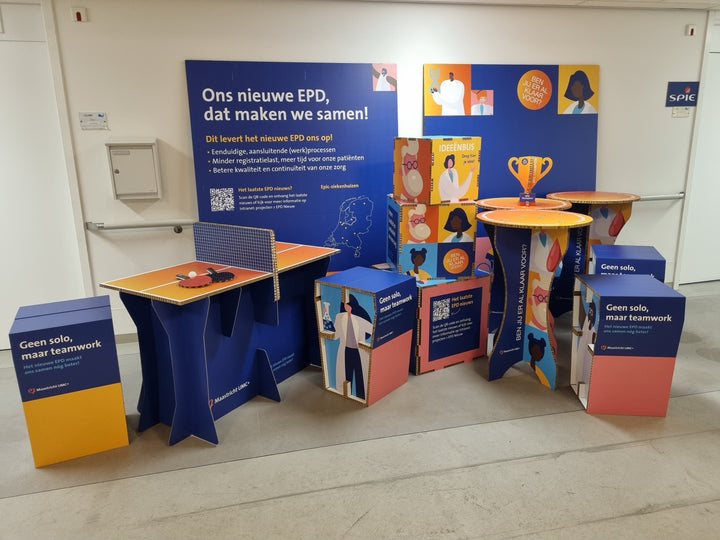 Cardboard Printed Honeycomb Stacking Cube