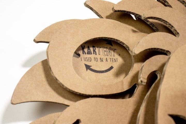 Cardboard lion head