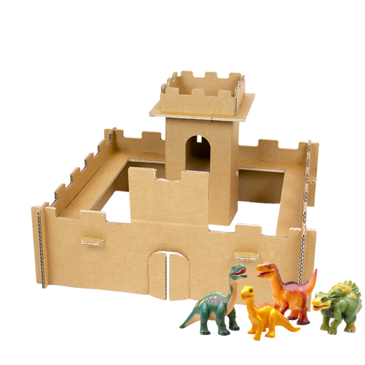 Mini-Ritterburg aus Karton