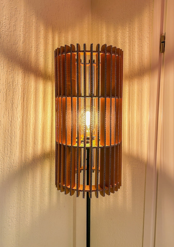 Cardboard nest lamp