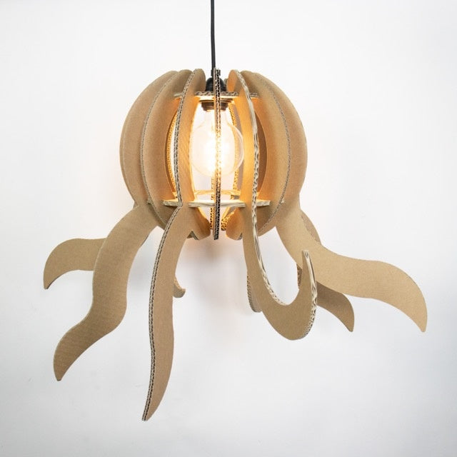 Cardboard Octo Lamp